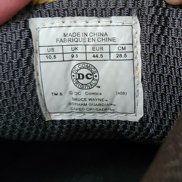 DC Comics Limited Soles Batman The Dark Knight Black Yellow Sneakers Shoes 2010 - Picture 7 of 11